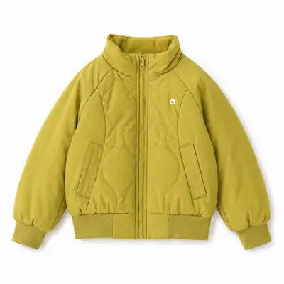 Kids' Pilot Jacket, Windproof Stand-Collar Padded Winter Coat - 8