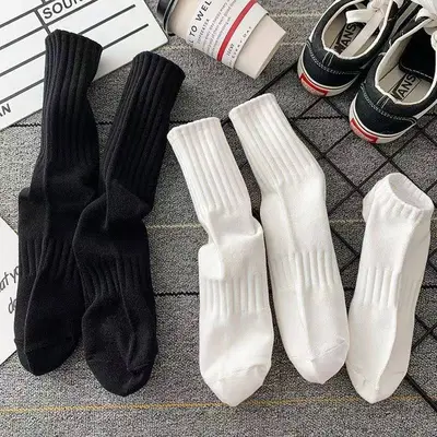 Men's and Women's Cotton Mid-Calf Sports Socks