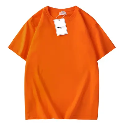 220g schweres Oversize-Kurzarm-T-Shirt mit Schulterfall, Logodruck - 9