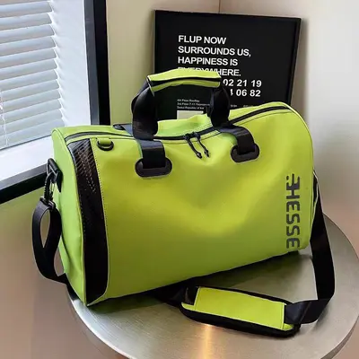 Short-distance travel bag, large-capacity travel carry-on bag for men and women, dry and wet separation, sports cycling