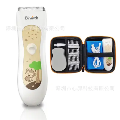 Baby- und Kinder-Haarschneider, leise, wasserdicht, USB-Akku
