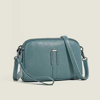 Damen-Umhängetasche aus echtem Leder, Schultertasche - 7