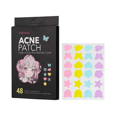KORMESIC净痘遮瑕全英文版彩色痘痘贴Acne patch跨境外贸厂家批发