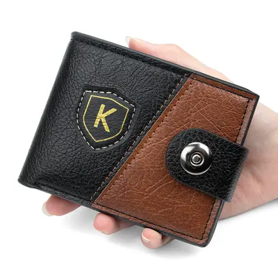 Men's Short Retro Multifunctional Wallet with Magnetic Snap and Multi-Card Slots - 5