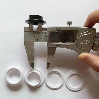 Plastic rings and bag grommets set, woven rings, buckles