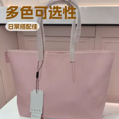 French crocodile skin handbag for women, large, fashionable, versatile hand bag, wide capacity solid color shoulder bag, elegant, suitable for daily use bag.