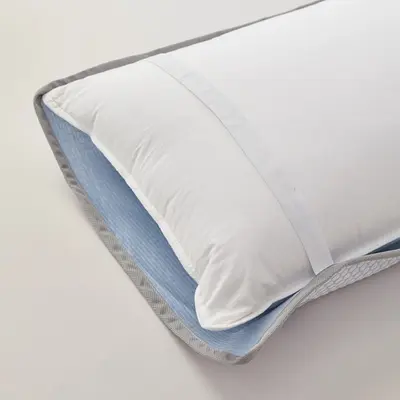 Pamuklu Yastık Örtüsü Seti, 2'li Paket, Saç Yağına Karşı Koruyucu