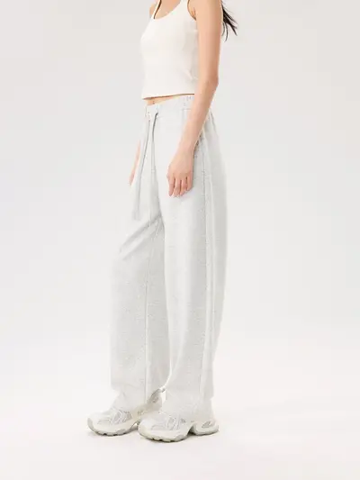 Women's Winter Casual Pants, Drawstring, Thick and Warm, Loose Fit