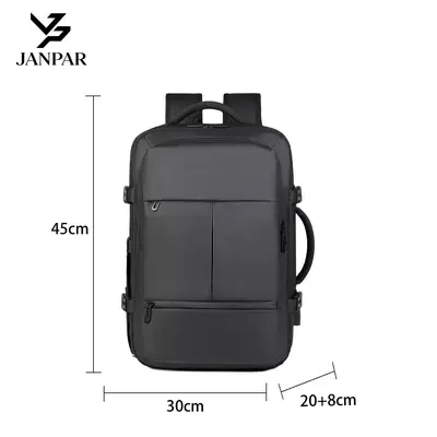 New Style Carry-on Backpack for Men, Multi-functional Expandable Business Backpack, Large Capacity Shoe Compartment, Premium Travel School Bag - 7