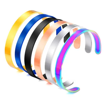 C-förmiges Titanstahl-Armband, Edelstahl, DIY