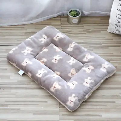 Kalın peluş paspas kedi yuvası kedi uyku matı köpek yuvası mercan kadife köpek battaniyesi artı pamuklu paspas sıcak yuva paspası toptan - 13