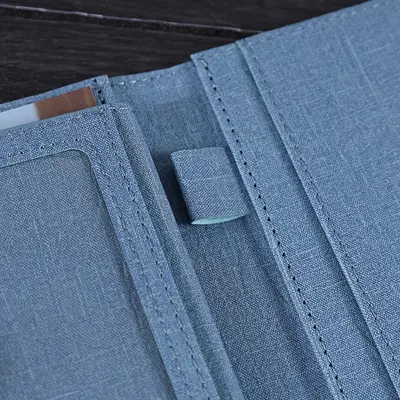 Passport holder leather multi-card slots magnetic closure - 5