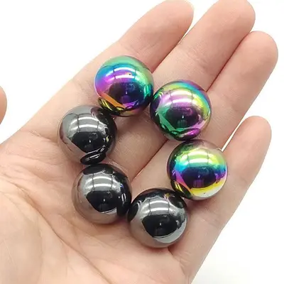 Ferrite Magnet Factory Wholesale Ferrite Black Magnets Magnetic Polished Magnetic Balls Solid Steel Balls
