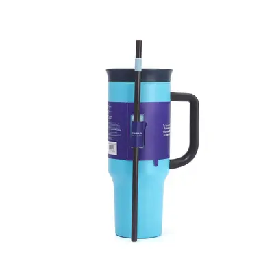 304 Paslanmaz Çelik Termos Bardak 40 oz, Pipetli Taşınabilir Outdoor Bardak