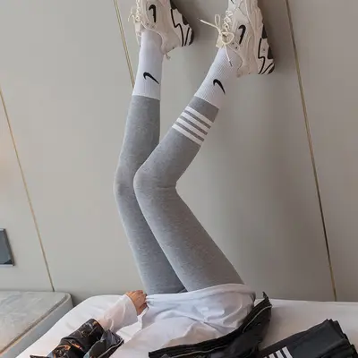 Damen Herbst dünne High-Waist elastische bedruckte Leggings - 4