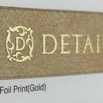 Custom Logo Printed Decorative Ribbon, Birthday Cake and Gift Box, Gold Hot Stamping - 5