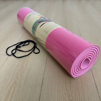 TPE yoga matı, kaymaz, kalın (61 x 0,8 cm), ev kullanımı için - 8
