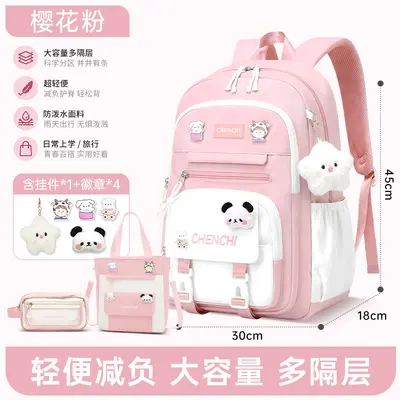 Spine-Protecting Large Capacity Backpack for Primary and Middle School Students, Grades 3- - 10