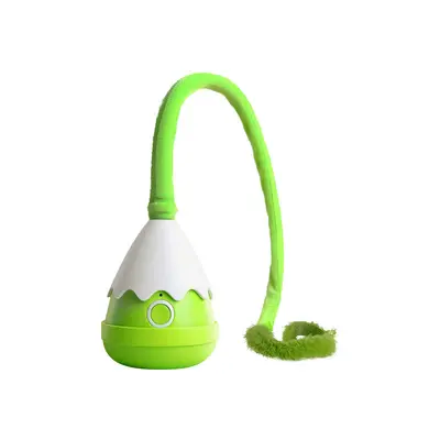 USB Rechargeable Long-Tail Plush Cat Toy, Self-Moving - 6