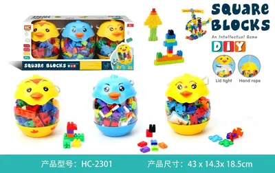 Hayvan blokları şişesi çocuk DIY çok şekilli oyuncak