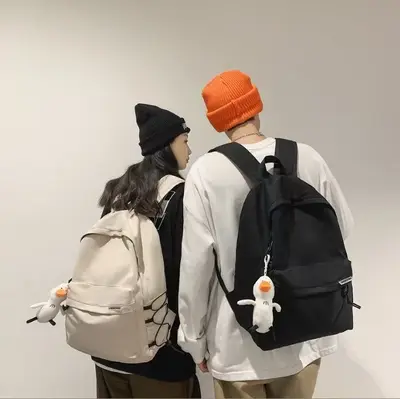 Rucksack, einfaches Design, großes Fassungsvermögen, japanischer Stil - 3