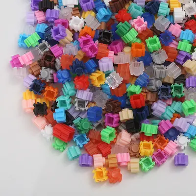 Lego Uyumlu Küçük Parçacık 8mm Çocuk Dökme Bloklar Serbest Montaj Piksel Resim Aksesuarları Toptan - 8