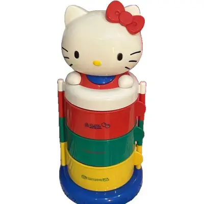 Katzen-Design dreistöckige Drehbox Schmuckaufbewahrung Schreibtisch - 5