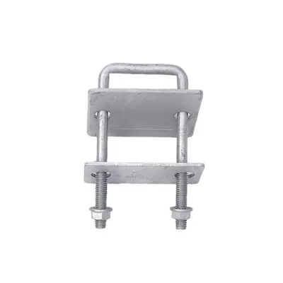 Hot-Dip Galvanized Double-Hole C-Channel Steel Clamp for Solar PV Panels