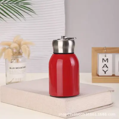 316 Stainless Steel Mini Thermos Cup with Lock Lid, Portable - 12
