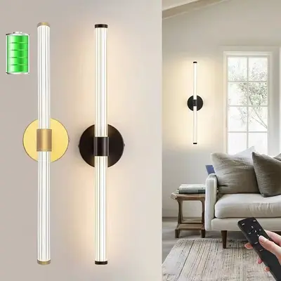 Cordless Rechargeable Bedside Wall Lamp, Decorative Lighting