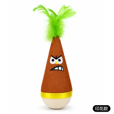 Игрушка для кошек Weeble для самостоятельной игры, снятия скуки и сжигания энергии, дразнилка-мяч с перьями для котят, товары для домашних животных, производитель - 11