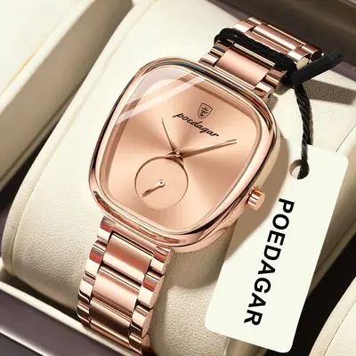 Luxury women's quartz wristwatch, waterproof, casual style - 7