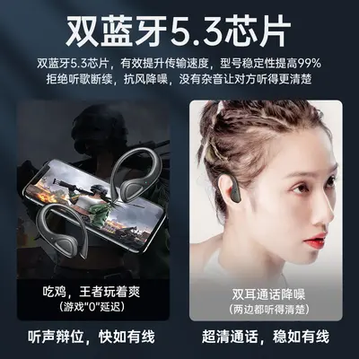 TWS-A20 Wireless Bluetooth Earphones Ear-Hook Sports In-Ear