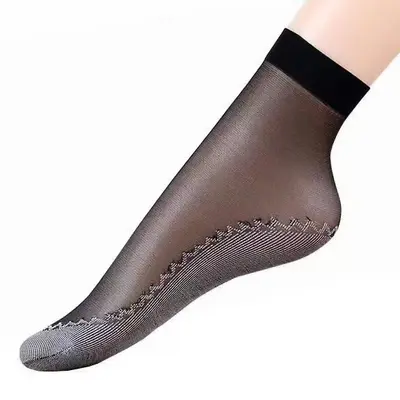 Women's Summer Short Socks, Thin, Non-Slip Cotton Sole - 8