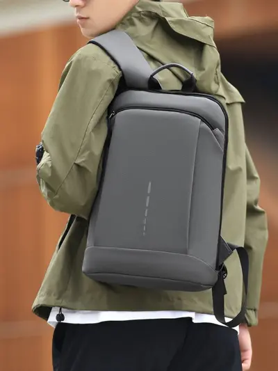 Large Capacity Lightweight Business Laptop Backpack, Logo Printing Available - 4