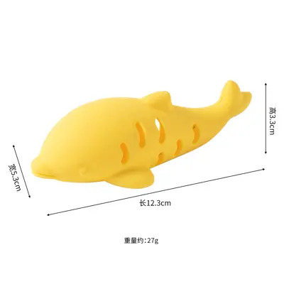 Silicone Fish Cat Toy, Slow Feeder, Chew-Resistant - 7
