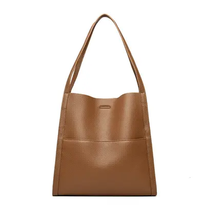 Waterproof Soft Leather Women's Tote Bag, Large Capacity - 10