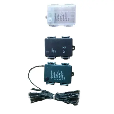 Waterproof 3AA Battery Box LED Fairy Light String, Solar Option