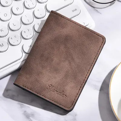 Ultra-Thin Mini Men's Wallet with Card Holder, Soft - 11