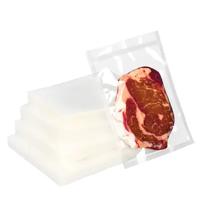 Naylon vakum torbası ticari parlak gıda sınıfı şeffaf ambalaj çantası pişmiş gıda taze tutma çantası mühürlü kapaklı cep pantolon özel baskı - 6