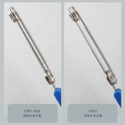可调节弹簧水果削皮刀 多功能削片切水果刮皮刀 瓜果切削一体小刀