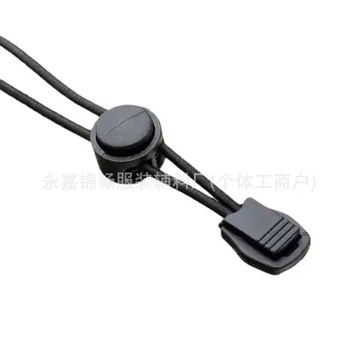 Round Elastic Drawstring Cord with Nylon Spring Buckle, Adjustable Cord Lock - 4