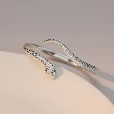 925er Silber Armband, Schlangen-Design - 4