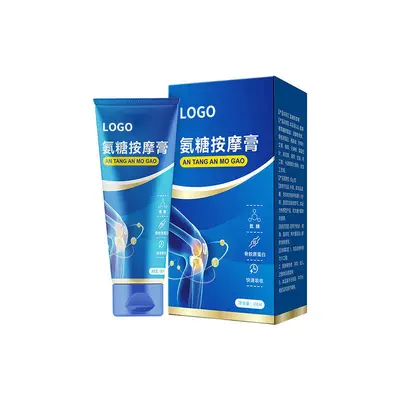 氨糖凝胶涂抹膏定制 运动保健小蓝管氨糖 关节膝盖舒缓按摩膏OEM