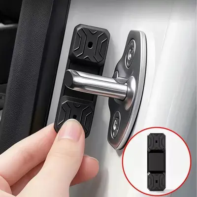 Magnetic Car Door Lock Protective Cover with Shock-Absorbing Pad