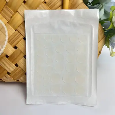 Invisible Hydrocolloid Acne Patches, Concealing, Transparent Round, Portable Pack - 8