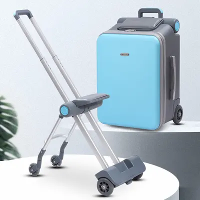 Ge Ling Tong children's ride-on suitcase, lazy stroller, kids travel luggage.