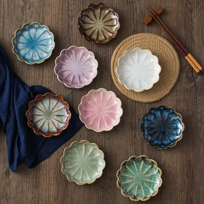 Japanese-Style Glazed Ceramic Dipping Dish
