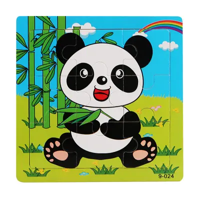 9-teiliges Kinder-Holzpuzzle, Lernspielzeug - 7