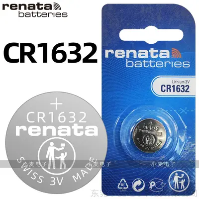 Renata CR2032 Button Cell Battery 3V Lithium, for Car Key and Watch - 9